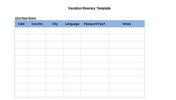 45 Adding Travel Itinerary Template Excel 2007 by Travel Itinerary Template Excel 2007