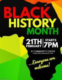 45 Best Black History Month Flyer Template Photo with Black History Month Flyer Template