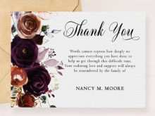 45 Best Memorial Thank You Card Template Photo for Memorial Thank You Card Template