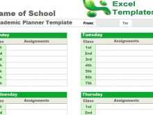 45 Best School Planner Template Free With Stunning Design with School Planner Template Free