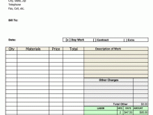 45 Blank Repair Invoice Template Excel Layouts with Repair Invoice Template Excel