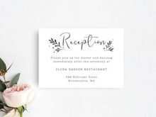 45 Blank Wedding Reception Card Templates Layouts by Wedding Reception Card Templates