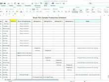 45 Create Film Production Schedule Template Word Formating by Film Production Schedule Template Word