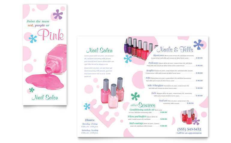 45 Creating Nail Salon Flyer Templates Free With Stunning Design with Nail Salon Flyer Templates Free