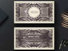 45 Creating Vintage Name Card Template Layouts by Vintage Name Card Template