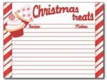 45 Creative Recipe Card Template For Christmas With Stunning Design by Recipe Card Template For Christmas