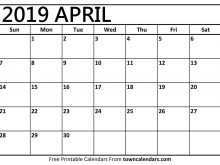 45 Customize Daily Calendar Template April 2019 for Ms Word for Daily Calendar Template April 2019