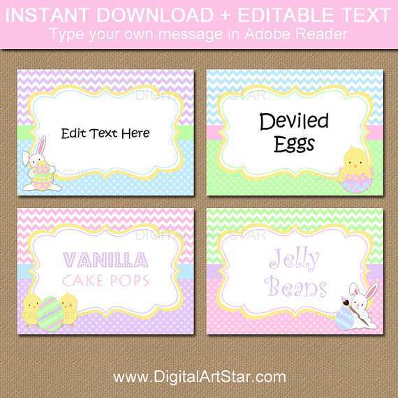 45 Customize Our Free Easter Place Card Templates in Photoshop by Easter Place Card Templates
