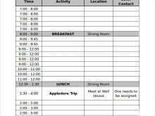 45 Customize Our Free Student Schedule Template Word Formating by Student Schedule Template Word