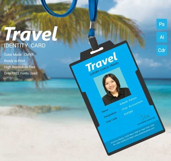 travel industry id card