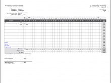 45 Excel 2010 Time Card Template With Stunning Design for Excel 2010 Time Card Template