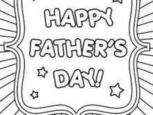 45 Format Fathers Day Card Colouring Template in Word with Fathers Day Card Colouring Template