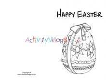 Easter Card Egg Template