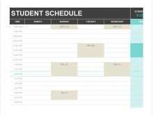 45 Free Printable Student Schedule Template Word for Ms Word with Student Schedule Template Word