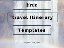 45 Free Printable Travel Itinerary Template For Google Docs Maker for Travel Itinerary Template For Google Docs