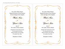45 Free Wedding Card Template In Word Formating with Wedding Card Template In Word