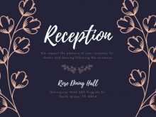45 Free Wedding Reception Card Templates for Ms Word by Wedding Reception Card Templates