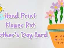 45 How To Create Flower Pot Mothers Day Card Template With Stunning Design by Flower Pot Mothers Day Card Template