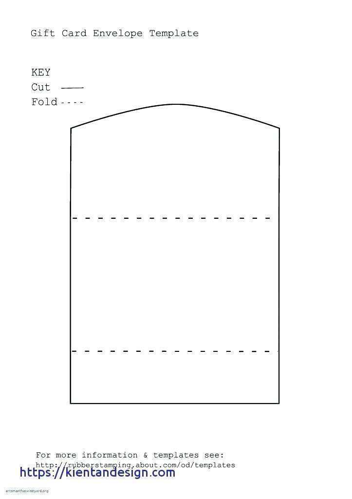 Downloadable Gift Card Holder Template