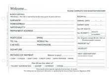 45 How To Create Hotel Registration Card Template Free Maker by Hotel Registration Card Template Free
