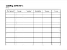 45 How To Create Weekly Class Schedule Template Pdf in Word by Weekly Class Schedule Template Pdf