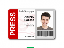 45 Journalist Id Card Template Now by Journalist Id Card Template