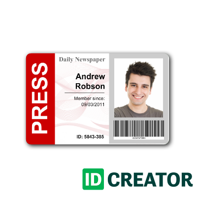45 Journalist Id Card Template Now by Journalist Id Card Template