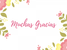 Thank You Card Template In Spanish