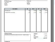 45 Online Vat Invoice Template Free Formating for Vat Invoice Template Free