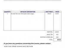 Company Invoice Template Uk