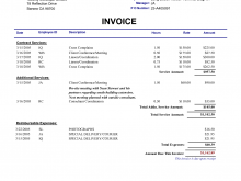 Hourly Invoice Template Word