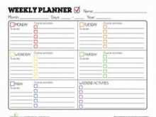 45 Standard Weekly Homework Agenda Template Photo with Weekly Homework Agenda Template