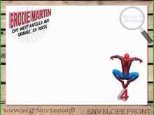 Birthday Card Template Spiderman