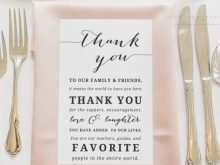 45 The Best Wedding Reception Thank You Card Template Maker for Wedding Reception Thank You Card Template