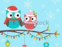 45 Visiting Owl Christmas Card Template for Ms Word by Owl Christmas Card Template