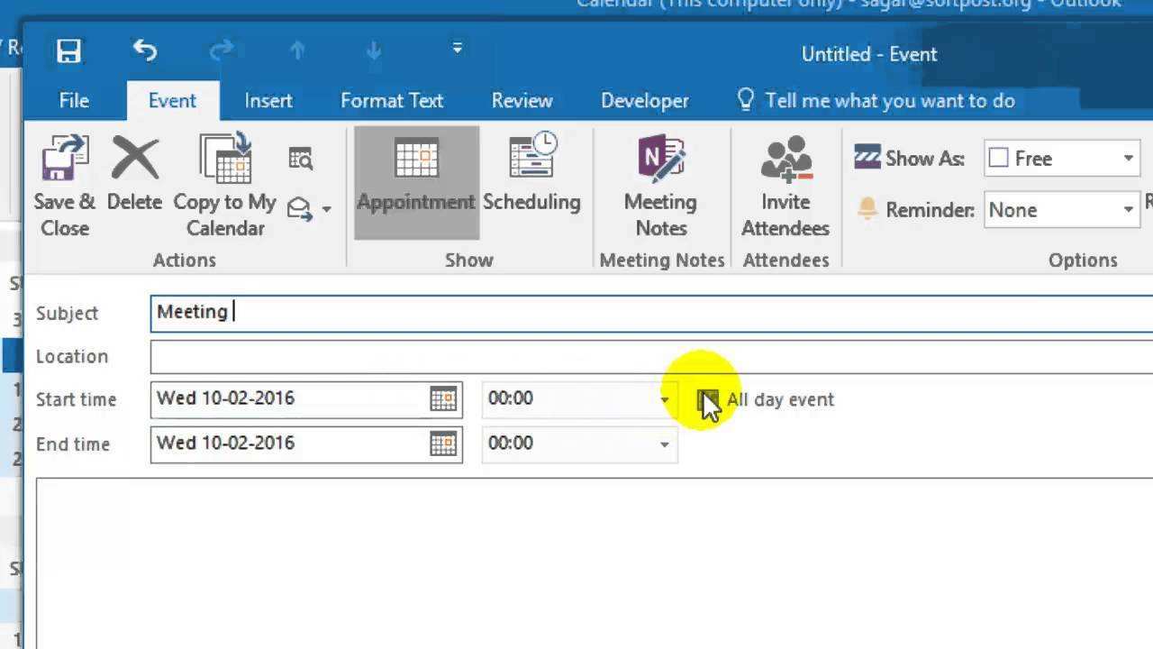 How To Make An Outlook Calendar Invite Private