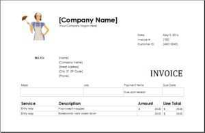 46 Best Invoice Template For Cleaning Company Photo with Invoice Template For Cleaning Company