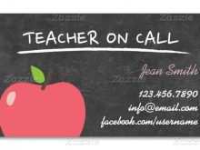 46 Best Teacher Business Card Template Free Download in Photoshop by Teacher Business Card Template Free Download