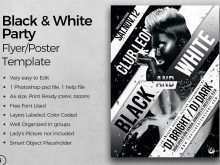 46 Black And White Party Flyer Template For Free for Black And White Party Flyer Template
