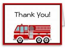 46 Create Fire Truck Thank You Card Template Now for Fire Truck Thank You Card Template
