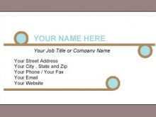 46 Create Name Card Html Template in Word with Name Card Html Template