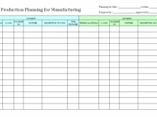 46 Create Production Planning Schedule Template Templates by Production Planning Schedule Template