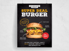46 Creating Burger Promotion Flyer Template Layouts by Burger Promotion Flyer Template