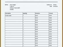 Contractor Invoice Template Ireland