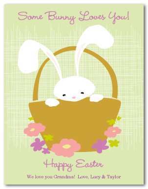 Easter Bunny Card Template Printable - Cards Design Templates