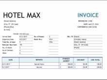 46 Creating Hotel Invoice Template In Excel Now by Hotel Invoice Template In Excel