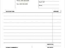 Blank Invoice Format Excel