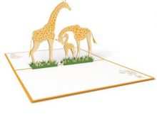 46 Creative Giraffe Pop Up Card Template for Ms Word for Giraffe Pop Up Card Template