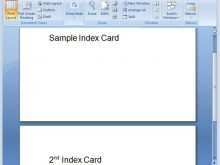 46 Creative Index Card Template Microsoft Word 2010 Formating for Index Card Template Microsoft Word 2010