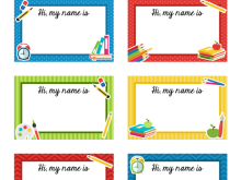 46 Creative Name Cards Template For Classroom With Stunning Design by Name Cards Template For Classroom